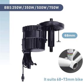 img 2 attached to 🚲 Enhance Your Mountain Bike with the 750W Electric Bike Mid Drive Motor Kit - BBS02B Conversion Kits for eBike Central Engine