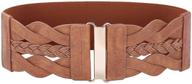 elastic vintage belt for women, grace karin - retro wide waist cinch belt with stretchy design logo