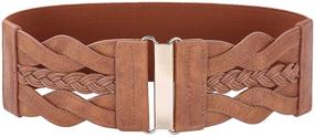 img 4 attached to Elastic Vintage Belt for Women, Grace Karin - Retro Wide Waist Cinch Belt with Stretchy Design