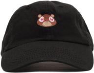 🐻 fgss mens bear print cotton strapback dad hat baseball cap - adjustable and stylish logo