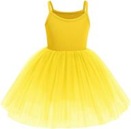 👗 ibtom castle kids swan princess feather ballerina dress for baby girl pageant party prom birthday short gown – dance costume logo