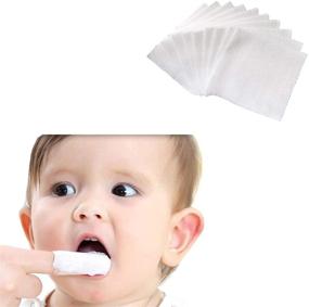 img 4 attached to Serlife Baby Teeth Soft Gauze: Effective Infant Finger Oral Toothbrush (120Pcs) for Gentle Cleaning - 0-36 Months