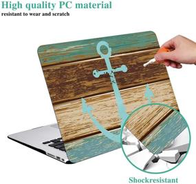 img 2 attached to 🐚 Plastic Cover Case for Macbook Pro 15" with CD-ROM (A1286) - YMIX Brand, Anchor Design