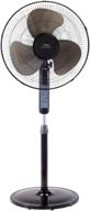 lakewood lsf1610br-bm 16-inch stand fan with remote control in black logo