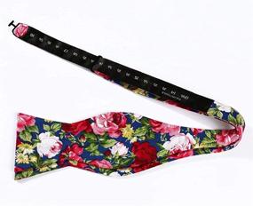 img 2 attached to HISDERN Men's Cotton Floral Print Accessories for Men