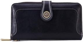 img 3 attached to 👜 Earnda Zipper Wristlet Women's Handbags & Wallets with Wallets Holder