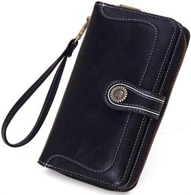 img 4 attached to 👜 Earnda Zipper Wristlet Women's Handbags & Wallets with Wallets Holder