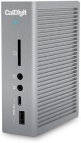 img 4 attached to Enhanced CalDigit TS3 Plus Thunderbolt 3 Dock with 87W Power Delivery, 7X USB 3.1 Ports, USB-C Gen 2, DisplayPort, UHS-II SD Card Slot, Gigabit Ethernet for Mac & PC, Thunderbolt 4 Compatibility (0.7m/2.3ft Cable)