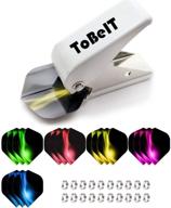 🎯 hole punch tool with 5 sets of dart flights and shaft rings by tobeit: ultimate dart accessories for flight customization logo