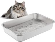 🐾 yangbaga stainless steel arthritis-safe litter box for cats - easy entry, odor control, easy to clean, rust proof & more! logo