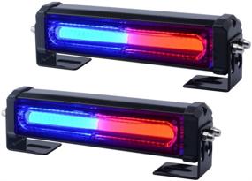 img 4 attached to WOWTOU LED Red Blue Emergency Strobe Lights For Police Cars Law Enforcement POV Patrol Vehicles Trucks