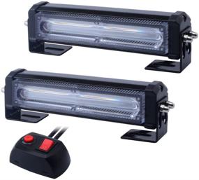 img 1 attached to WOWTOU LED Red Blue Emergency Strobe Lights For Police Cars Law Enforcement POV Patrol Vehicles Trucks
