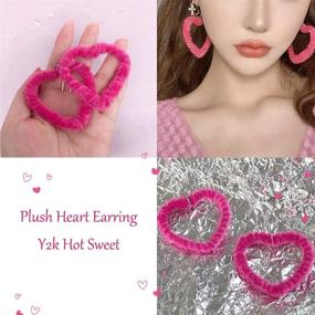 img 2 attached to 🌈 Cute Y2K Earring Set - Trendy, Funny, and Creative Rainbow Indie Aesthetic Goldfish, Duck, Cow, and Mushroom Earrings for Girls and Women