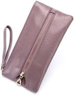 женский кожаный браслет-кошелёк aladin: стильная сумка и кошелёк в одном с функцией браслета логотип