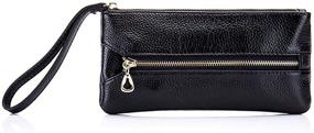 img 2 attached to 👛 Aladin Women's Leather Wristlet Wallet: Stylish Handbag & Wallet in One with Wristlet Functionality