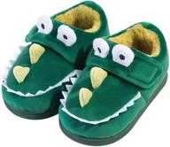 🦖 dino-themed acdoslow toddler slippers: cozy winter shoes for boys logo