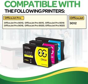 img 3 attached to CG CHINGER Remanufactured Ink Cartridge 962XL Replacement Pack 🖨️ for HP OfficeJet Pro 9010-9028 Printer (1Cyan, 1Magenta, 1Yellow, 3 Pack)