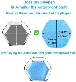 img 2 attached to Waterproof Small Animal Playpen Pads - Reusable Liners for Pet Tent (42.5in x 41in) - Bedding for Guinea Pig, Rabbit, Hamster, Chinchilla, Hedgehog