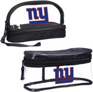 🏈 new york giants travel set - 2-piece, 10.75" x 4.5" x 5.5", team colors by northwest nfl logo