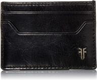 👔 frye austin card case espresso: sleek and refined men's accessories logo