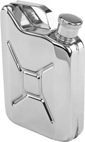 img 4 attached to Retro Funny Flask - Fairly Odd Novelties Gas Can 4oz, Silver - Novelty Drink Holder Gag Gift