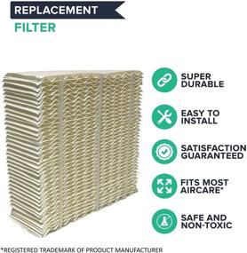 img 3 attached to 🔍 Think Crucial Replacement Humidifier Filters – Compatible with Aircare 1043 Paper Wick Filter (2 Pack) – Spacesaver 800,8000 Series Console, Bulk Pack - Part#1043-10.8" x 4.2" x 12.5