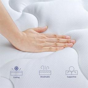 img 1 attached to Crystli 10 Inch Hybrid Mattress Bed in A Box, Queen Size with Zero Pressure Foam, Innerspring Mattress for Pressure Relief & Cool Sleep, Motion Isolation, Medium Firmness, CertiPUR-US Certified