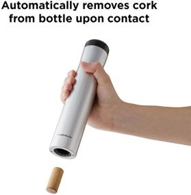 img 2 attached to 🍷 Effortlessly Open Your Favorite Wines with the Rabbit Automatic Electric Corkscrew Wine Bottle Opener – Silver, One Size