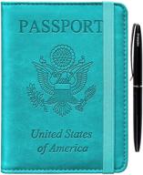 passport holder cover travel wallet women logo