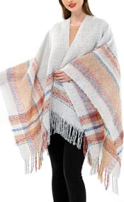 img 4 attached to Womens Boucle Kollie More 01 White Women's Accessories for Scarves & Wraps