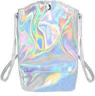 monique holographic cross-body shoulder bag for women - mini satchel purse phone pouch logo