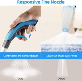 img 1 attached to 🧹 Efficient Microfiber Spray Mop for Floor Cleaning - TINA&TONY Hardwood Floor Mop with Reusable Pads, 635ML Refillable Bottle - Ideal for Hardwood, Laminate, and Tile Floors - Blue