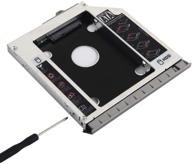 📁 nigudeyang 2nd hdd ssd hard drive caddy kit for hp elitebook 8460p 8460w 8470p 8470w - includes faceplate, bezel, and mounting bracket logo