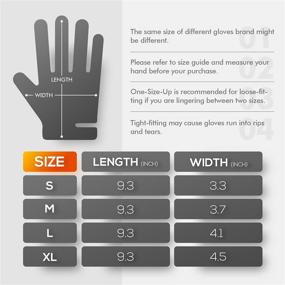 img 1 attached to OKIAAS Medium Black Disposable Gloves - Latex Free Vinyl Gloves, 5 mil, 50 Count - for Food Prep, Household Cleaning, Hair Dye, Tattooing