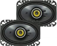 🔊 kicker csc46 cs series 4x6 150w 4 ohm 2-way car audio coaxial speakers with polypropylene cone, pei tweeters and evc technology, pair logo