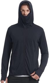 img 4 attached to Casei Protection Fishing Running Jacket in Black: Enhance Your Outdoor Performance Safely