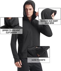 img 3 attached to Casei Protection Fishing Running Jacket in Black: Enhance Your Outdoor Performance Safely