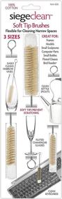 img 1 attached to 🧼 Siege Clean Soft Tip Tube, Bottle and Vase Cleaning Brushes Set with Non-Scratch Natural Bristles (Pack of 3)