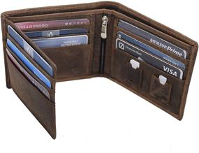 img 2 attached to Minimalist Men's Leather Trifold Wallet - Stylish Accessories for Wallets, Card Cases & Money Organizers