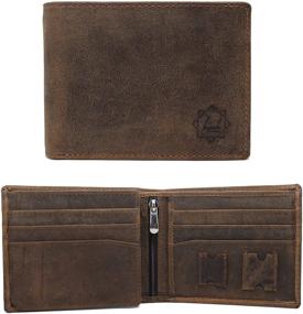 img 1 attached to Minimalist Men's Leather Trifold Wallet - Stylish Accessories for Wallets, Card Cases & Money Organizers