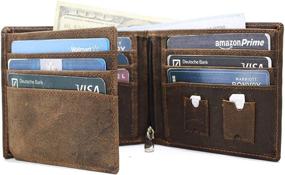 img 4 attached to Minimalist Men's Leather Trifold Wallet - Stylish Accessories for Wallets, Card Cases & Money Organizers