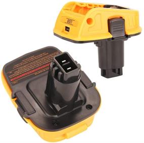 img 1 attached to 🔋 Dewalt DCA1820 20V Battery Adapter for 18V Tools - Compatible with 20V MAX XR Lithium Battery Models: DCB200, DCB201, DCB203, DCB203BT, DCB204, DCB205, DCB206