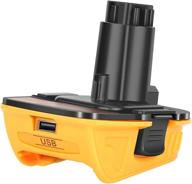 🔋 dewalt dca1820 20v battery adapter for 18v tools - compatible with 20v max xr lithium battery models: dcb200, dcb201, dcb203, dcb203bt, dcb204, dcb205, dcb206 logo