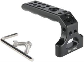 img 4 attached to 🎥 NICEYRIG Low Profile Top Handle for RED DSMC2 & DSLR Camera Cage Rig - 383: Ergonomic Grip for Enhanced Control