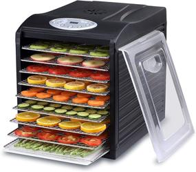 img 1 attached to 🍏 Samson' Silent' 9 Stainless Steel Tray Dehydrator: Digital Timer & Temperature Control for Fruit, Vegetables, Jerky, Herbs & More