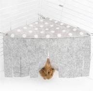 🐇 niteangel corner fleece forest hidey curtain: perfect hideouts for rabbits, chinchillas, hedgehogs, guinea pigs, and hamsters – must-have accessories & toys! logo