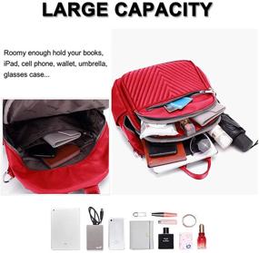 img 1 attached to 🎒 Women's Waterproof Multi-Pocket Small Backpack Purse for Convenient Travel