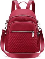 🎒 women's waterproof multi-pocket small backpack purse for convenient travel logo