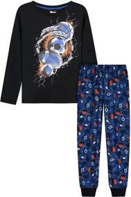 img 2 attached to Sleep 4 Piece Bottoms Black Blue Numeric_12
