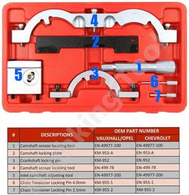 img 2 attached to Premium Turbo Engine Timing Locking Belt Tool Kit for Opel Vauxhall Chevy Cruze Aveo 1.0 1.2 1.4 - Highking Tools Compatible